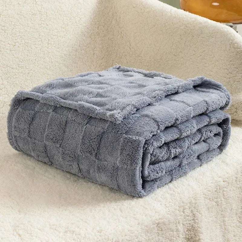 Thickened Lamb Wool Blanket - Futura's Studio - Mint / Medium -