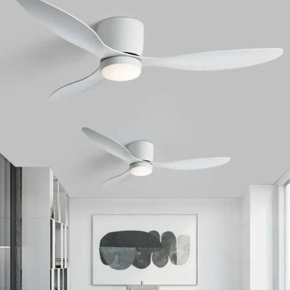 smart ceiling fan with light - Futura's Studio smart white