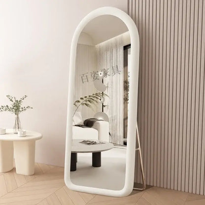 Velora™ – Cream Standing Vanity Mirror