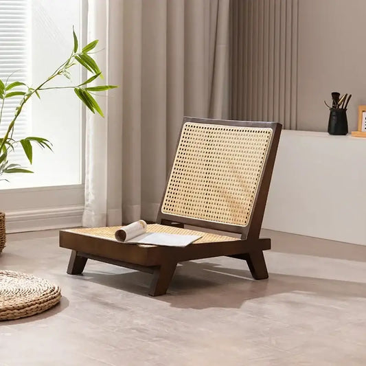 Hinoki™ – Walnut Rattan Lounge Chair