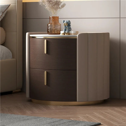 Forma™ – Round Wood Nightstand