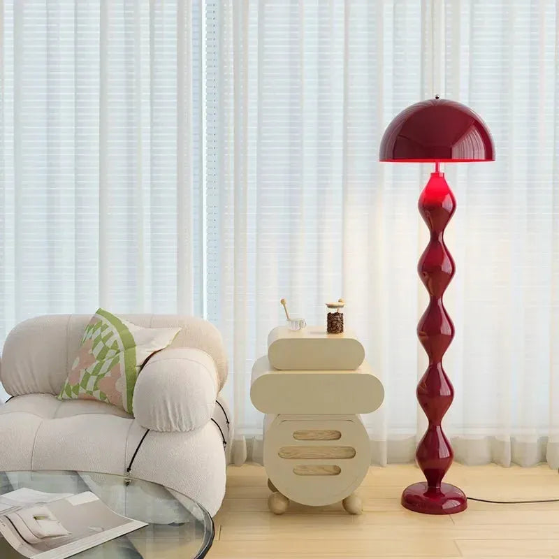 Modern Nordic Floor Lamp - Futura's Studio - Maroon -