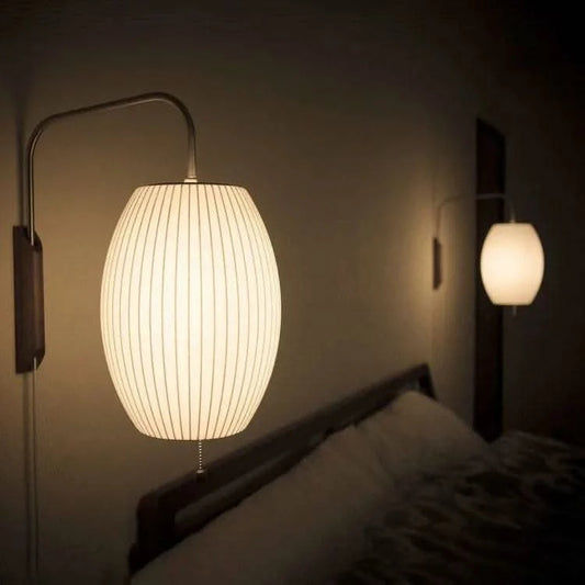 Italian Minimalist Silk Wall Lamp - Futura's Studio