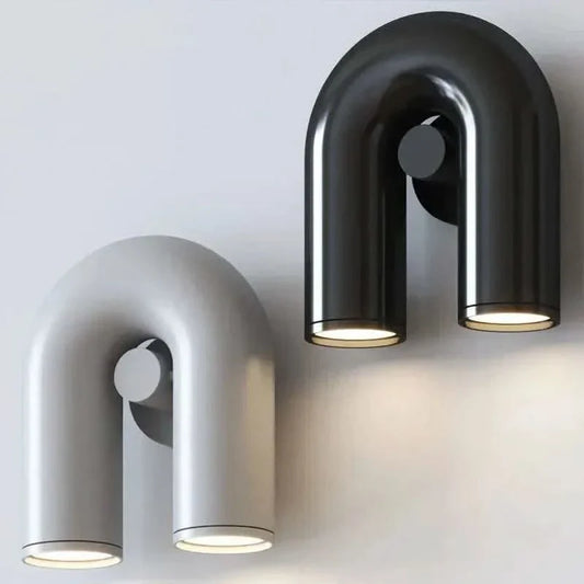 Modern Horse Shoe Lantern - Futura's Studio black 