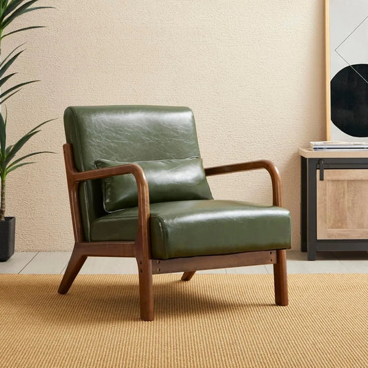 Velora™ – Walnut Frame Reading Chair