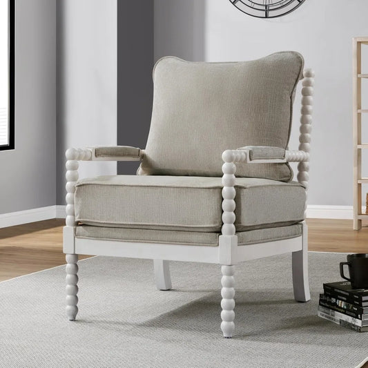 Solari™ – Farmhouse Linen Lounge Chair