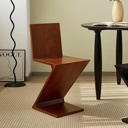 Forma™ – Z-Shaped Wood Dining Chair