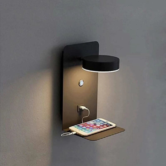 led lamp on wall - Futura's Studio