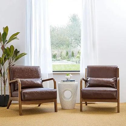 Velora™ – Walnut Frame Reading Chair