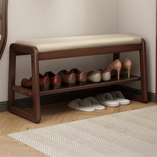 César™ Maple Wood Shoe Bench