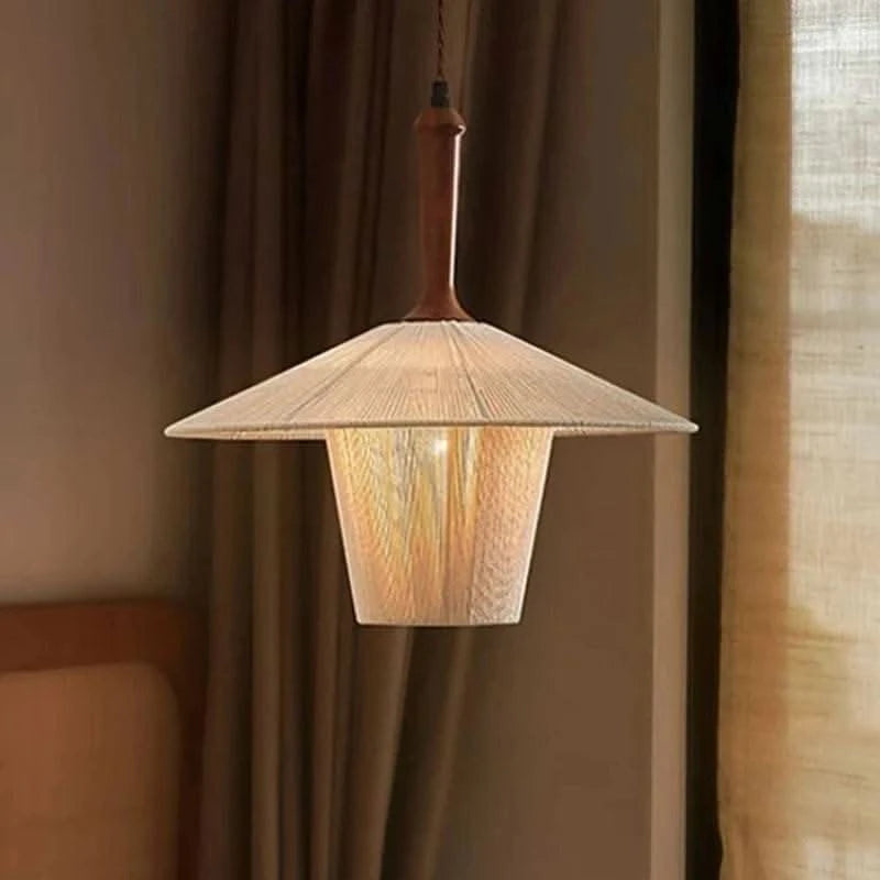Vintage Wabi-Sabi Rattan Pendant Lamp - Futura's Studio