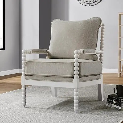 Solari™ – Farmhouse Linen Lounge Chair