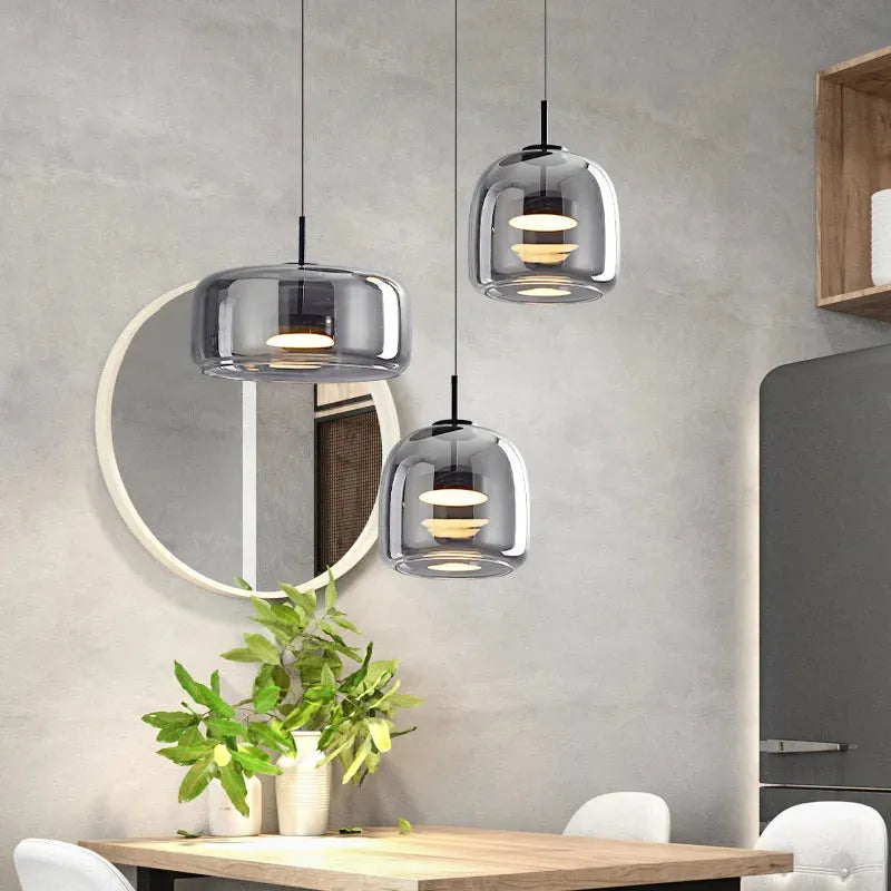 Smoky Nordic Pendant Light - Futura's Studio - Onyx Cup / Cool -