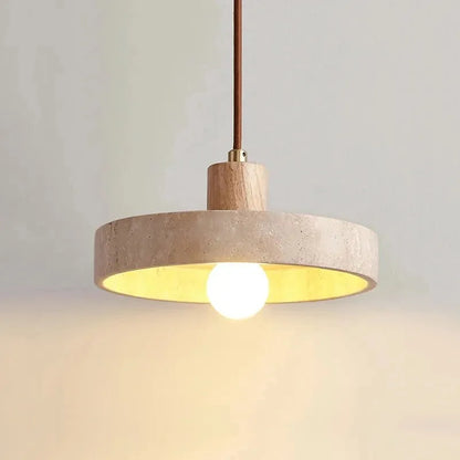 Wabi-Sabi Marble Pendant Lamp - Futura's Studio - White Oak / Warm -