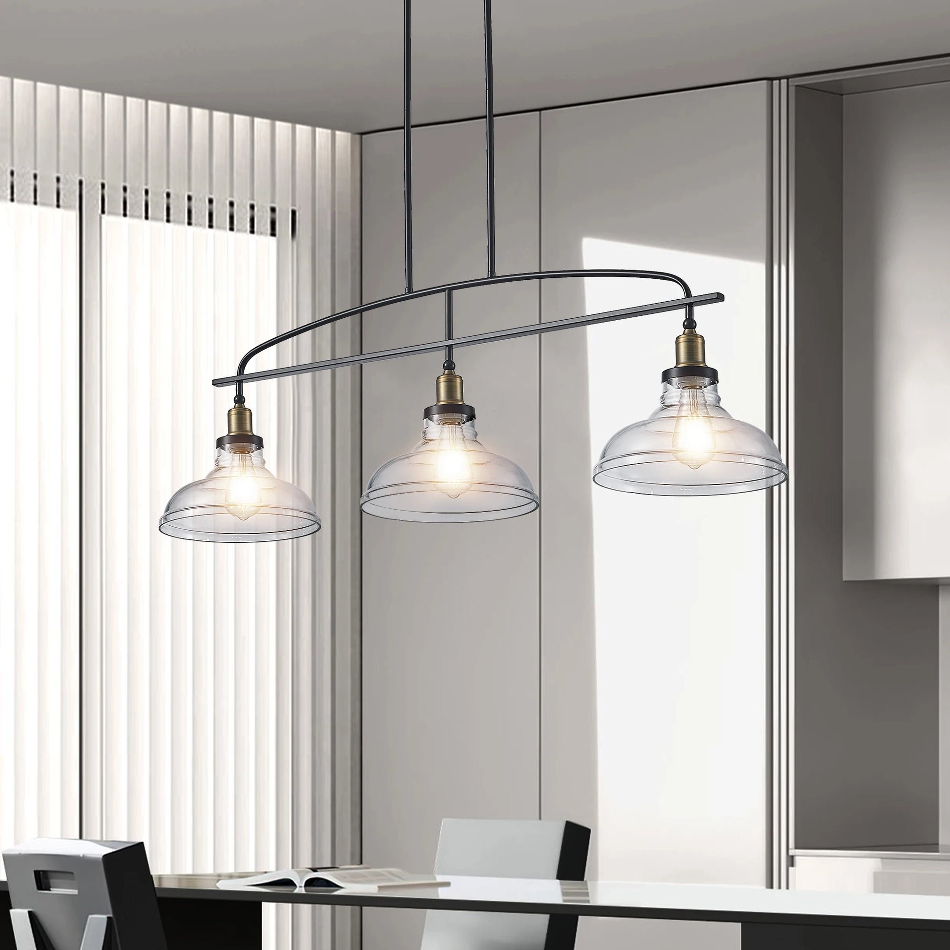 glass pendant light-Dining Table
