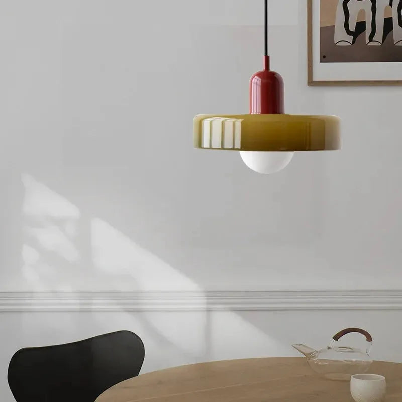 Minimalist Macaron Pendant Lamp - Futura's Studio - Pearl / 35cm -