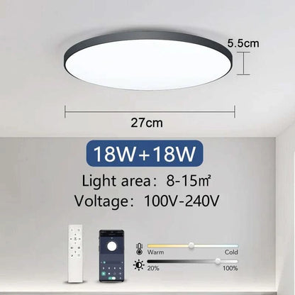Smart Dimmable LED Ceiling Lamp - Futura's Studio