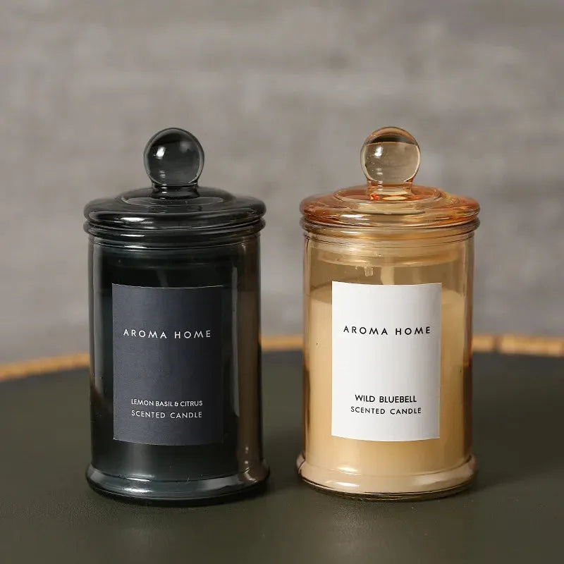 Aroma Home™ Vintage Candles - Futura's Studio - 🍋 Lemon Basil & Citrus Midnight -