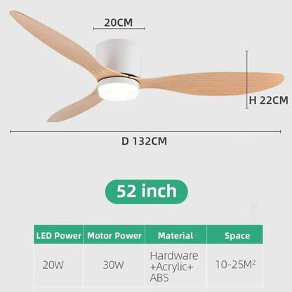 smart ceiling fan with light - Futura's Studio size