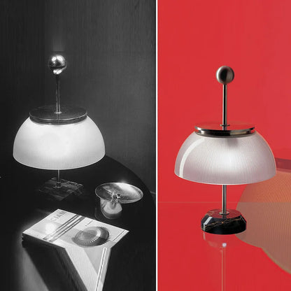 led table lamp- black and white