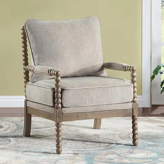Solari™ – Farmhouse Linen Lounge Chair