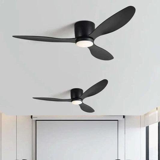 smart ceiling fan with light- Futura's Studio black