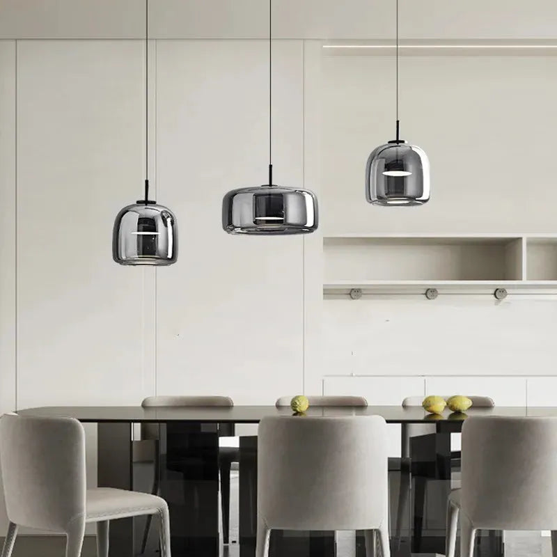 Smoky Nordic Pendant Light - Futura's Studio - Onyx Cup / Cool -