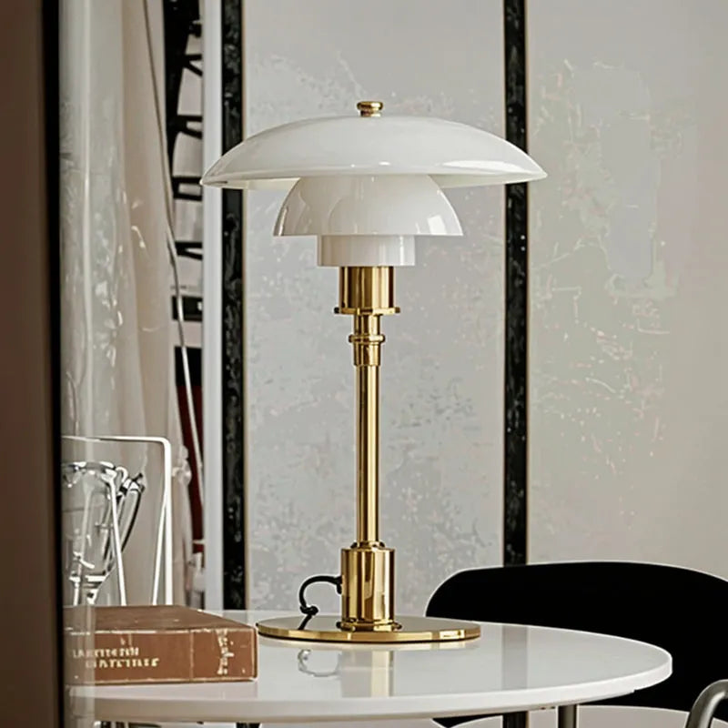 Stainless Steel Tower Lamp - Futura's Studio - White gold -