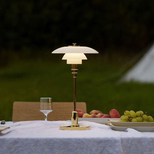 Candeeiro de mesa de vidro modelo 4,5