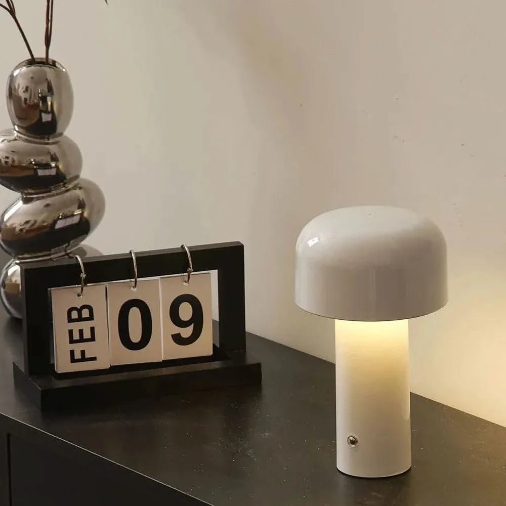 Aluminum Tower Mushroom Table Lamp - Buy Online at Futura’s Studio