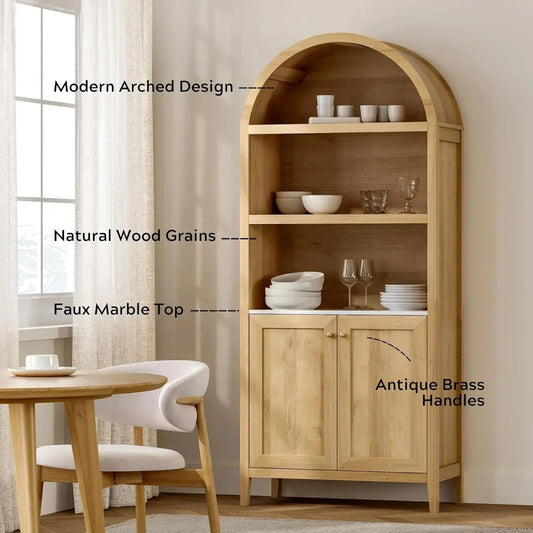 Arched Farmhouse Bookcase - Buy Online at Futura’s Studio