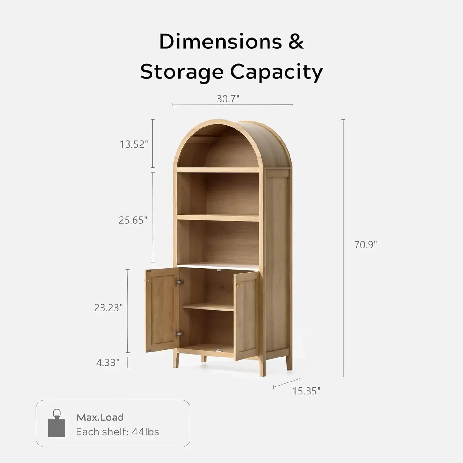 Arched Farmhouse Bookcase - Buy Online at Futura’s Studio