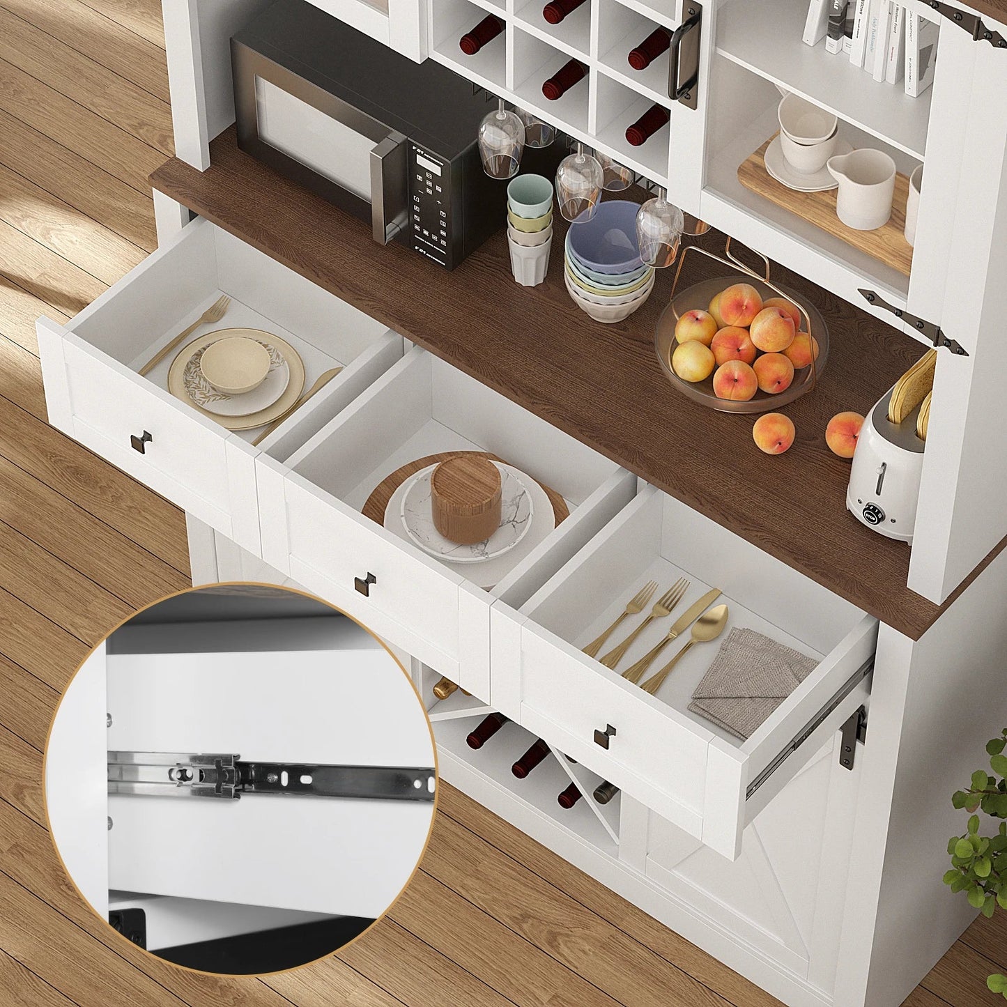 Barn Sliding Lit Bar Cabinet - Buy Online at Futura’s Studio