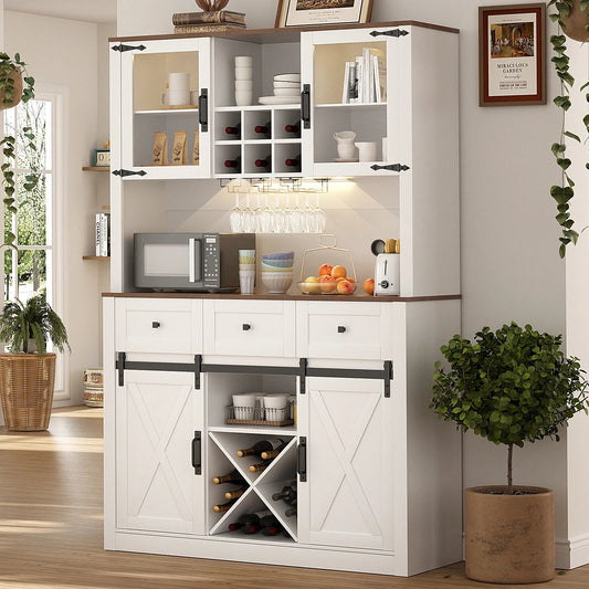 Barn Sliding Lit Bar Cabinet - Buy Online at Futura’s Studio