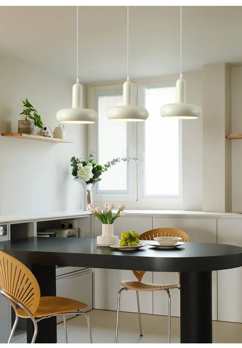 Bauhaus - Style White Pendant Light for Dining Room - Buy Online at Futura’s Studio