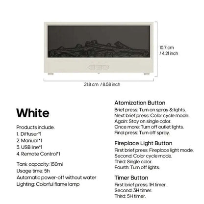 Bedside Fireplace and Diffuser - Futura’s Studio