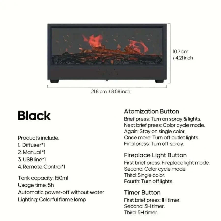 Bedside Fireplace and Diffuser - Futura’s Studio