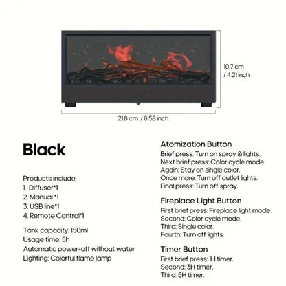 Bedside Fireplace and Diffuser - Futura’s Studio