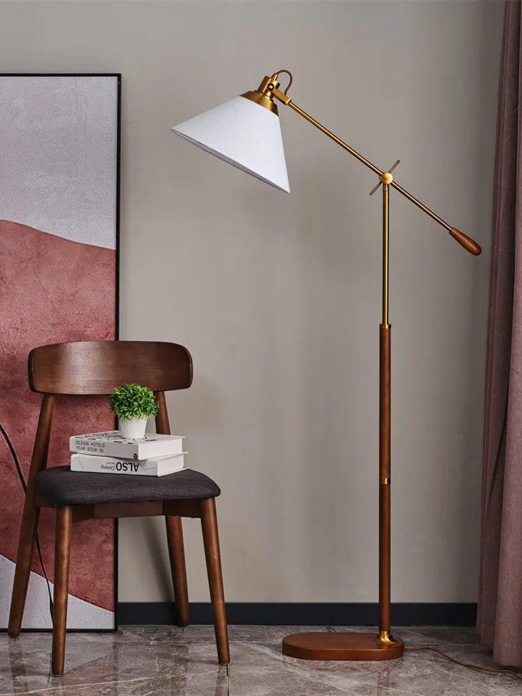 Brasswood Vintage Floor Lamp - Buy Online at Futura’s Studio