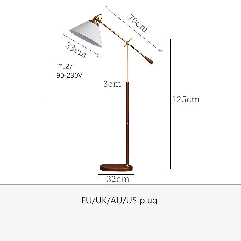 Brasswood Vintage Floor Lamp - Buy Online at Futura’s Studio