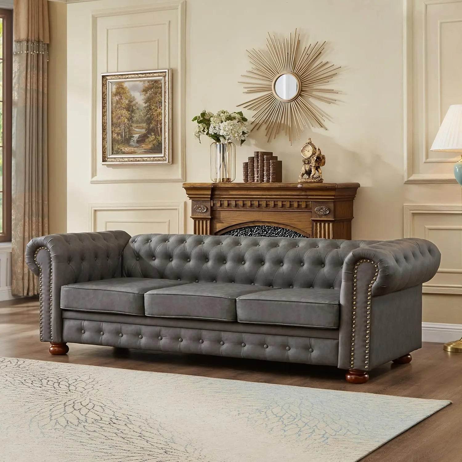 Chesterfield Leather Sofa - Futura’s Studio