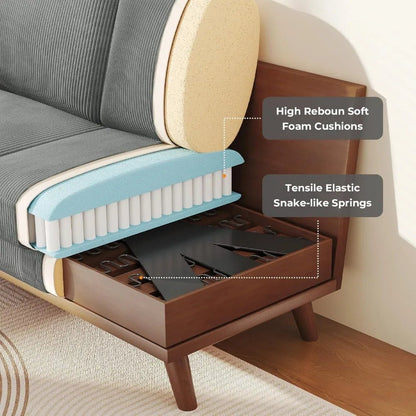 Corduroy Loveseat Sofa - Buy Online at Futura’s Studio