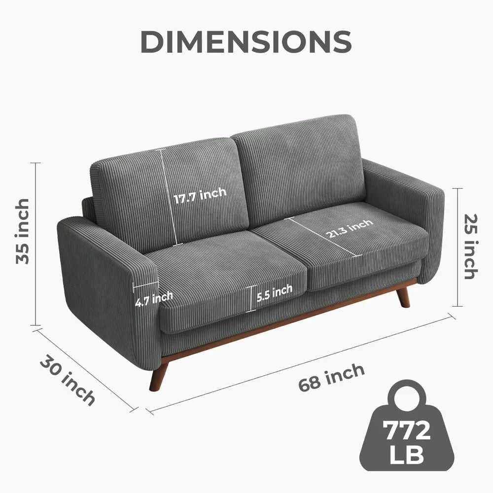 Corduroy Loveseat Sofa - Buy Online at Futura’s Studio