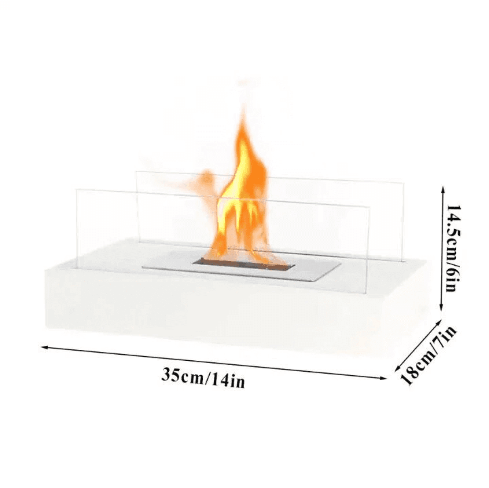 Desk Flame Electric Fireplace - Futura’s Studio