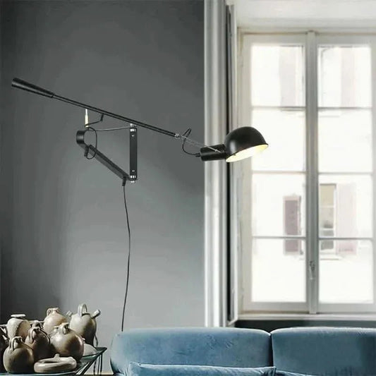 Dimmable Industrial Swing Arm Wall Lamp - Buy Online at Futura’s Studio