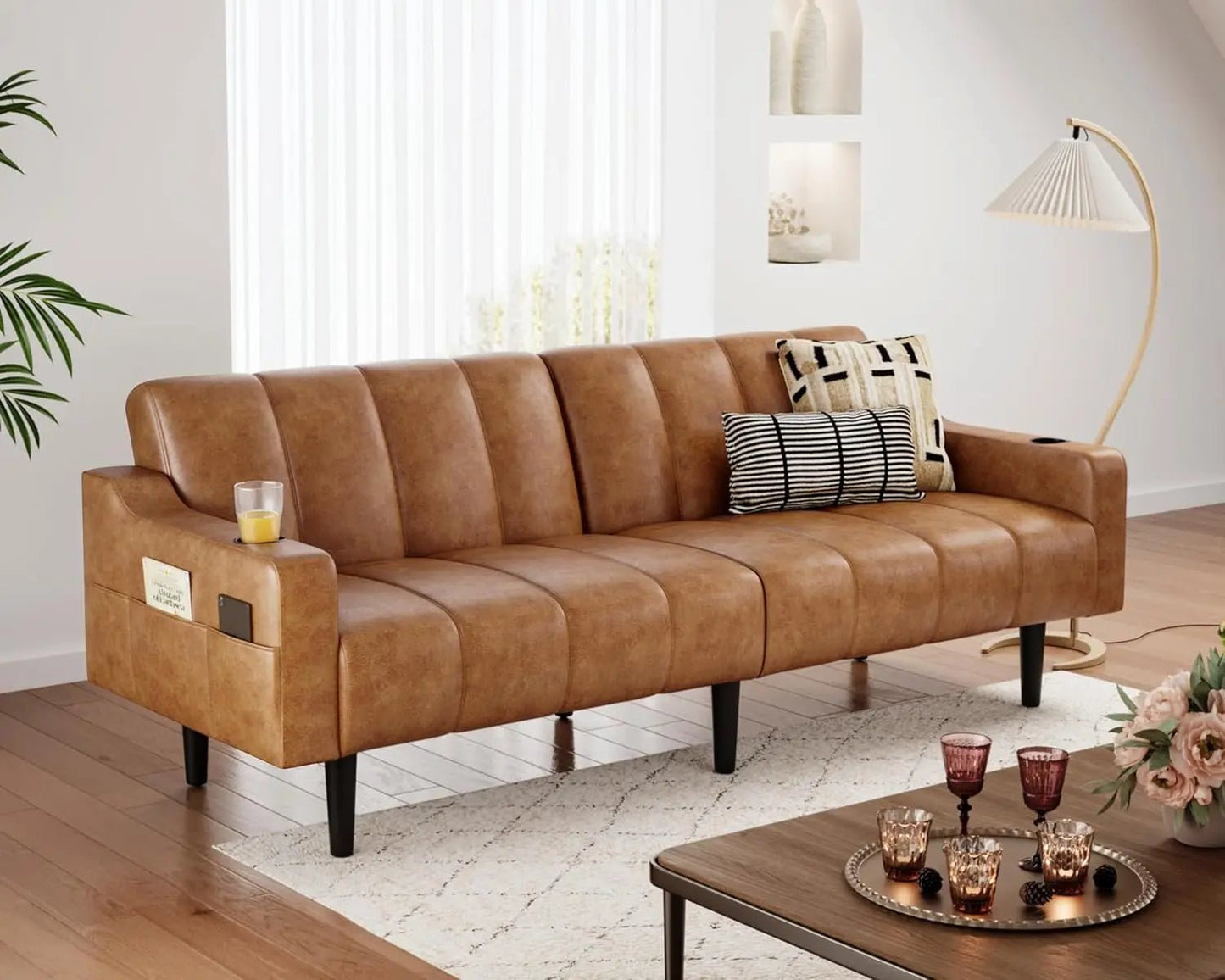 Faux Leather Reclining Futon - Buy Online at Futura’s Studio