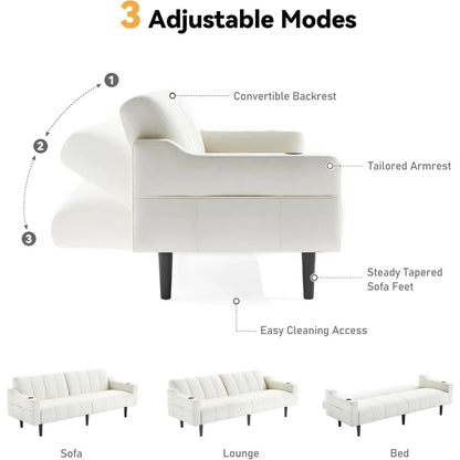 Faux Leather Reclining Futon - Buy Online at Futura’s Studio