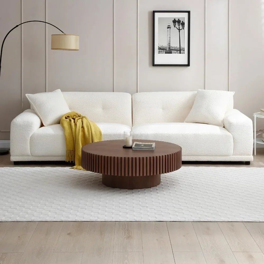Forma™ – Walnut Pedestal Coffee Table - Buy Online at Futura’s Studio