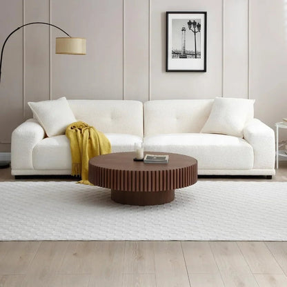 Forma™ – Walnut Pedestal Coffee Table - Buy Online at Futura’s Studio