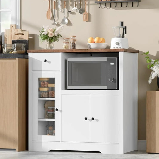 Glass Door Microwave Cabinet - Buy Online at Futura’s Studio